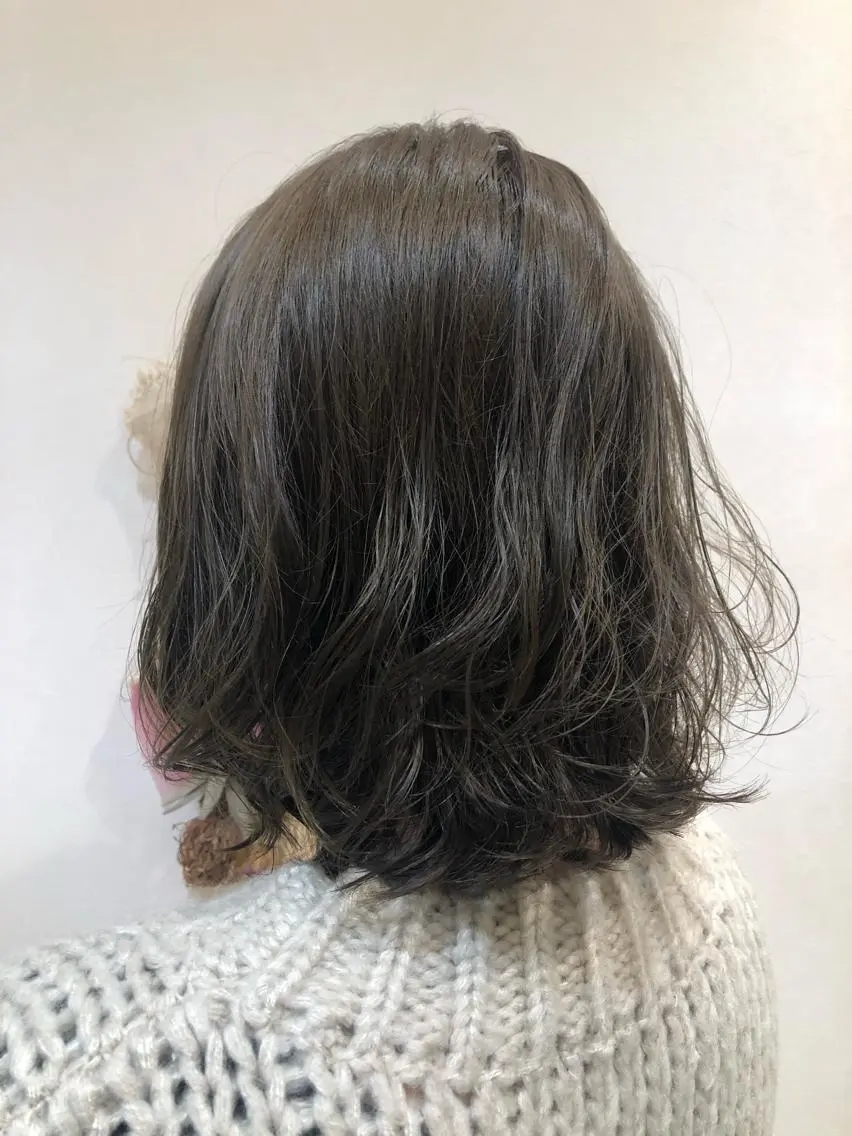 ミディアム カラー ツヤ髪カラー💎 佐藤あきのヘアスタイル