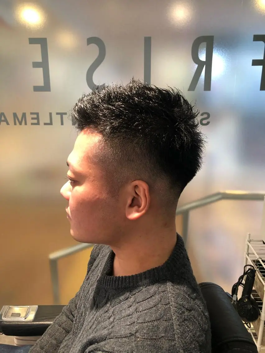 ショート メンズ フェードカット rilune matsuoのヘアスタイル