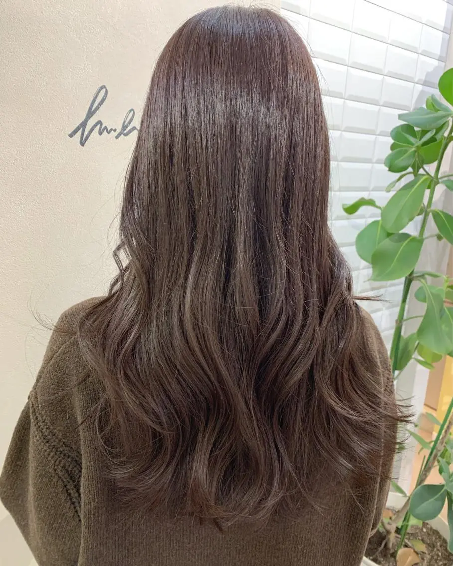 ロング カラー ベージュカラー ラベンダーカラー ラベンダーベージュ hubhair レイヤー/透明感のヘアスタイル