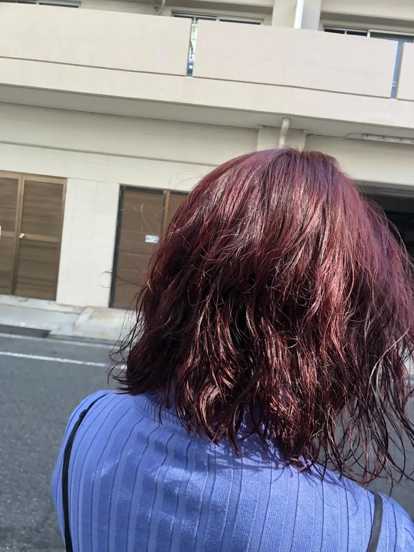 ミディアム やまさきえりこ ニュアンスパーマのヘアスタイル