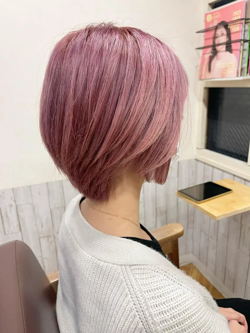 ショート 髪質改善＆艶カラー Zina💋池袋のヘアスタイル
