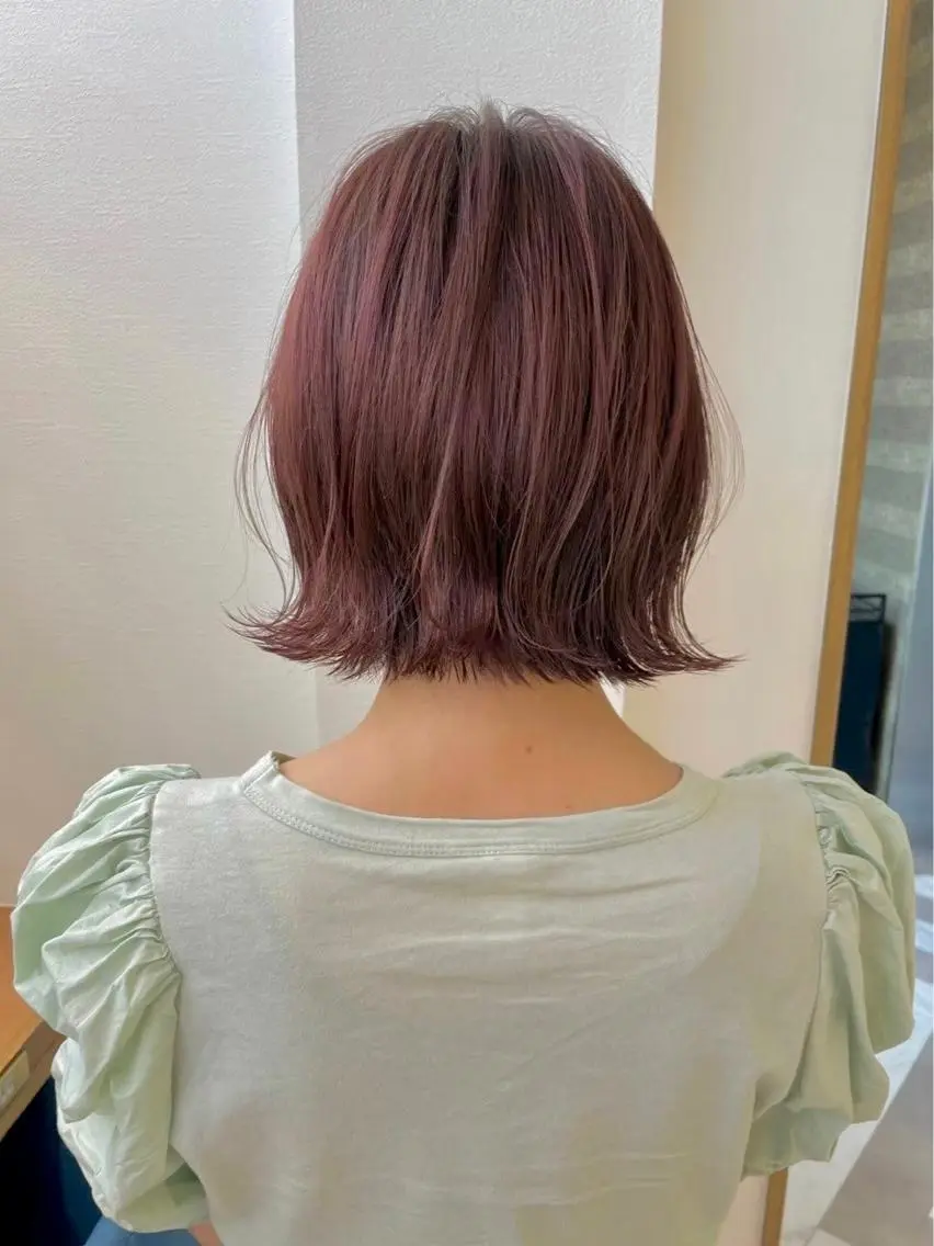 カラー カット ヘアカラー トリートメント 顔周り/ブリーチなし /縮毛矯正🫧伊勢のヘアスタイル
