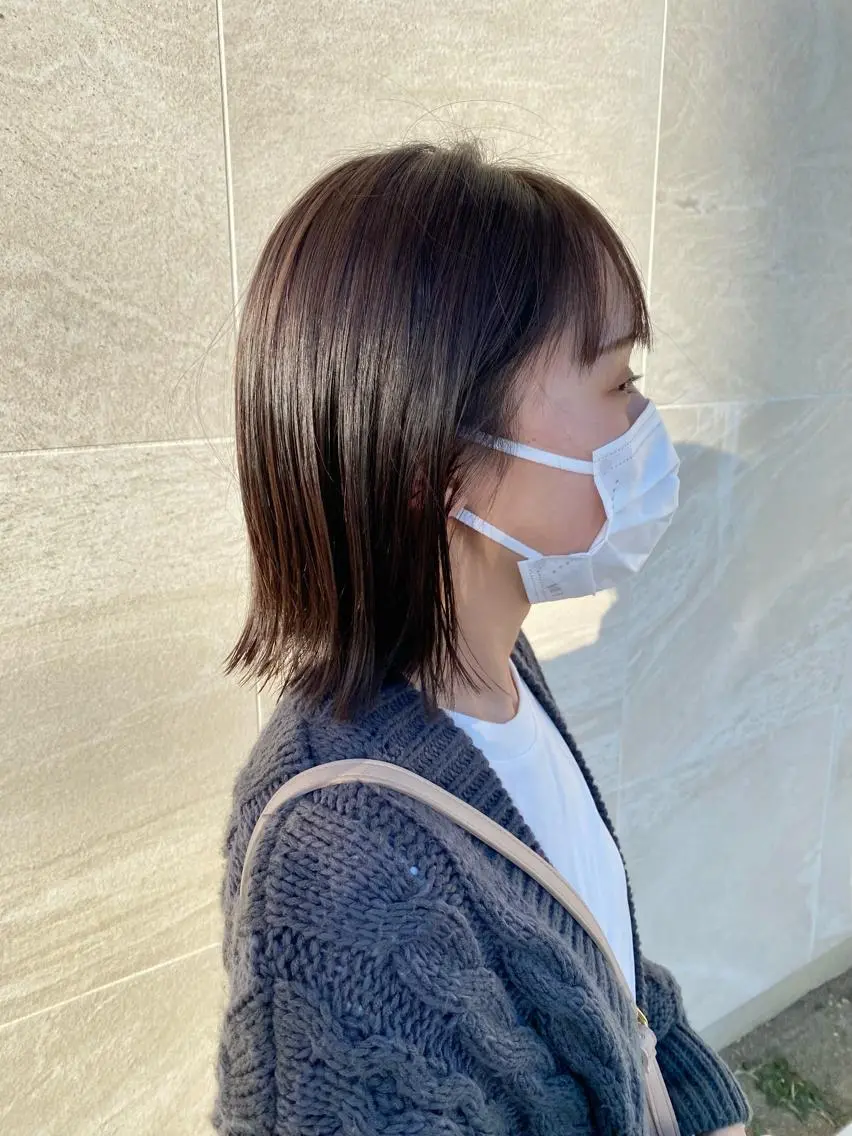 ミディアム カラー 中川 茜里のヘアスタイル