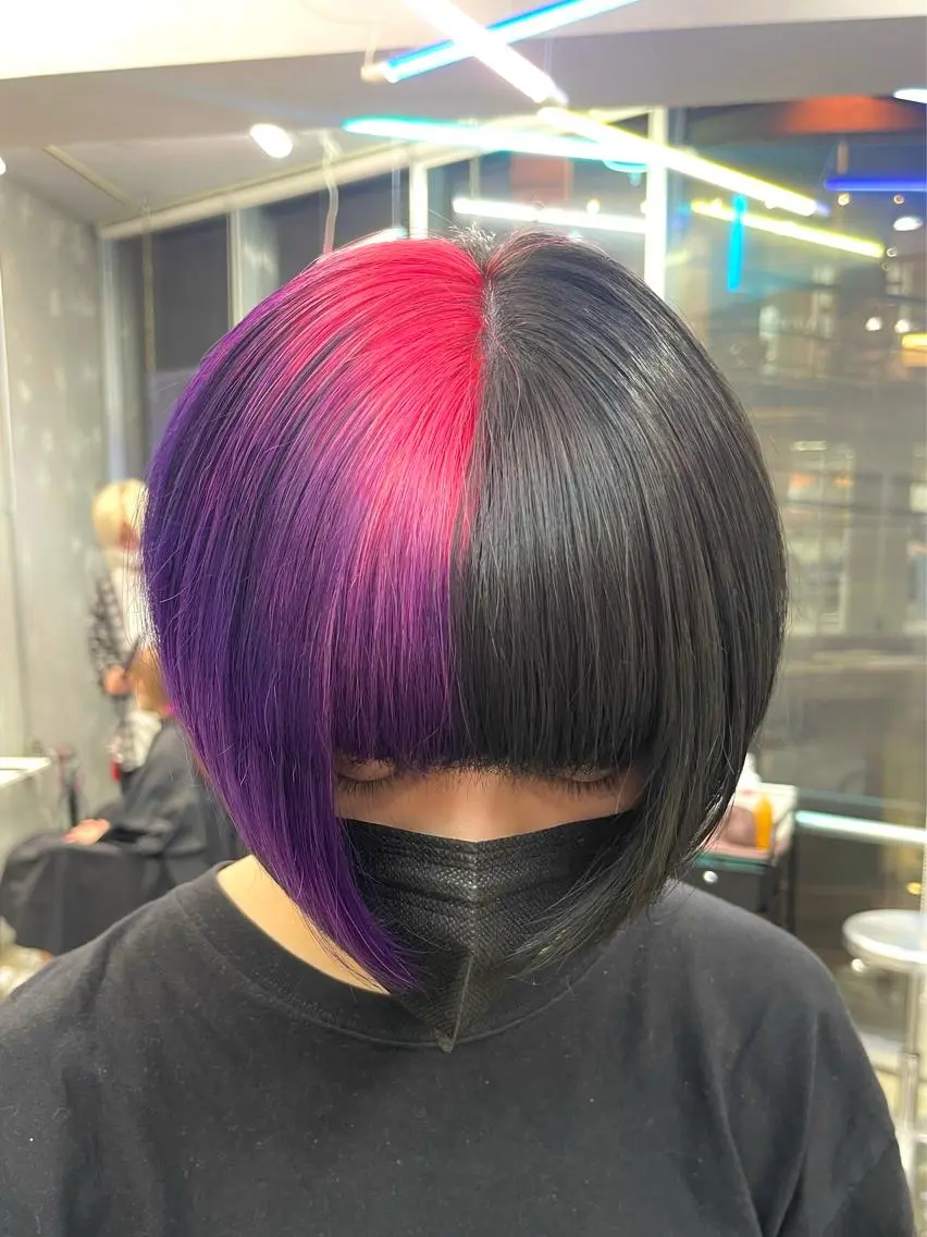 ショート カラー ハッシュカット/ハイ トーン/HIROKIのヘアスタイル