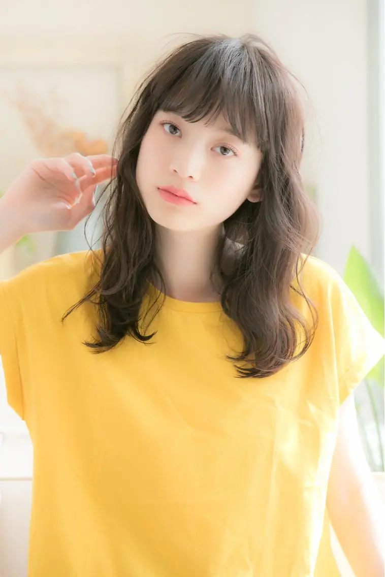 ミディアム ミディアムパーマ カット ヘアカラー 清水 允のヘアスタイル