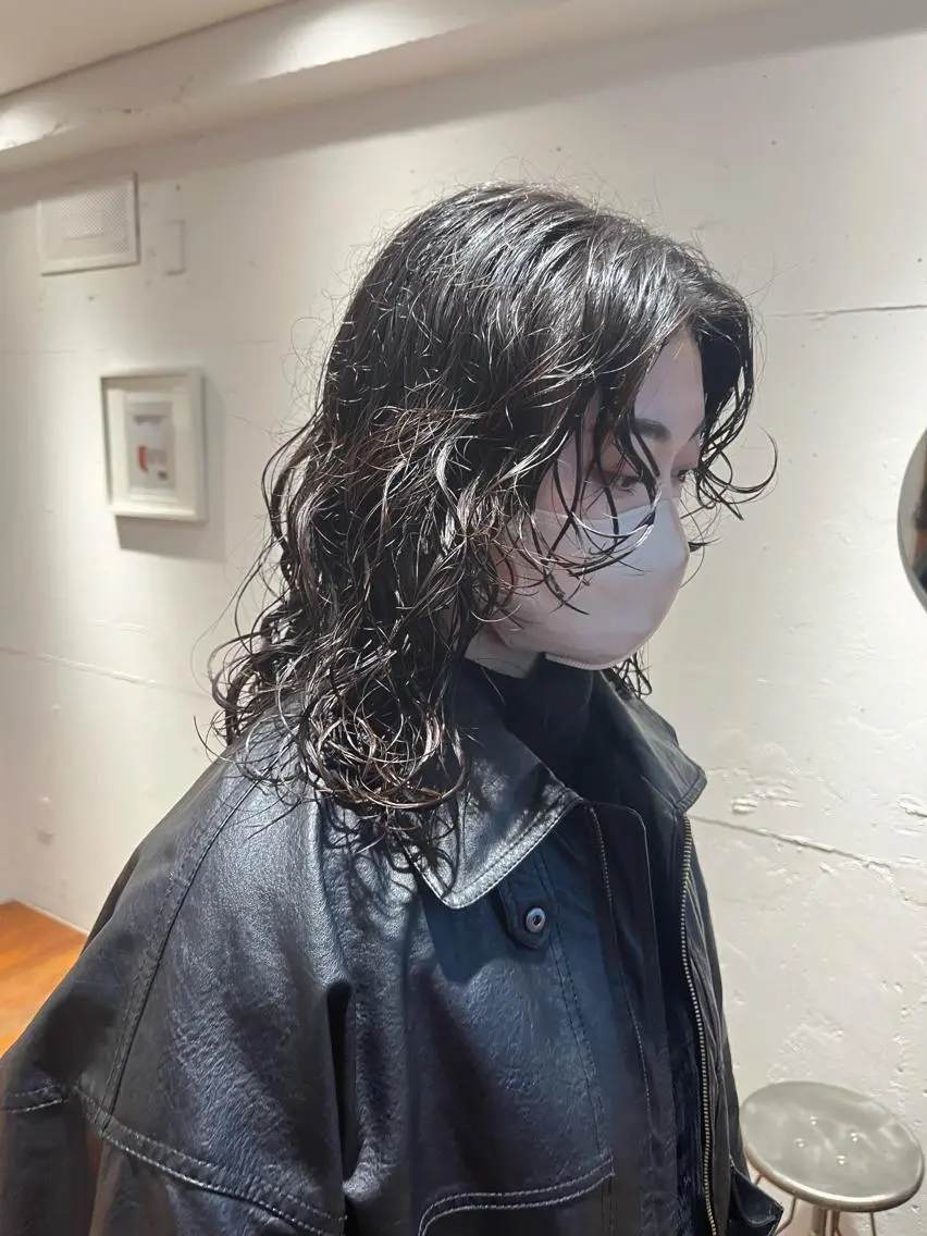 セミロング カラー パーマ ヘアアレンジ メンズ キッズ ネイル マツエク・マツパ アイブロウ メンズパーマ セミロングパーマ お洒落パーマ/ボブ ❄️Tomoka❄️のヘアスタイル