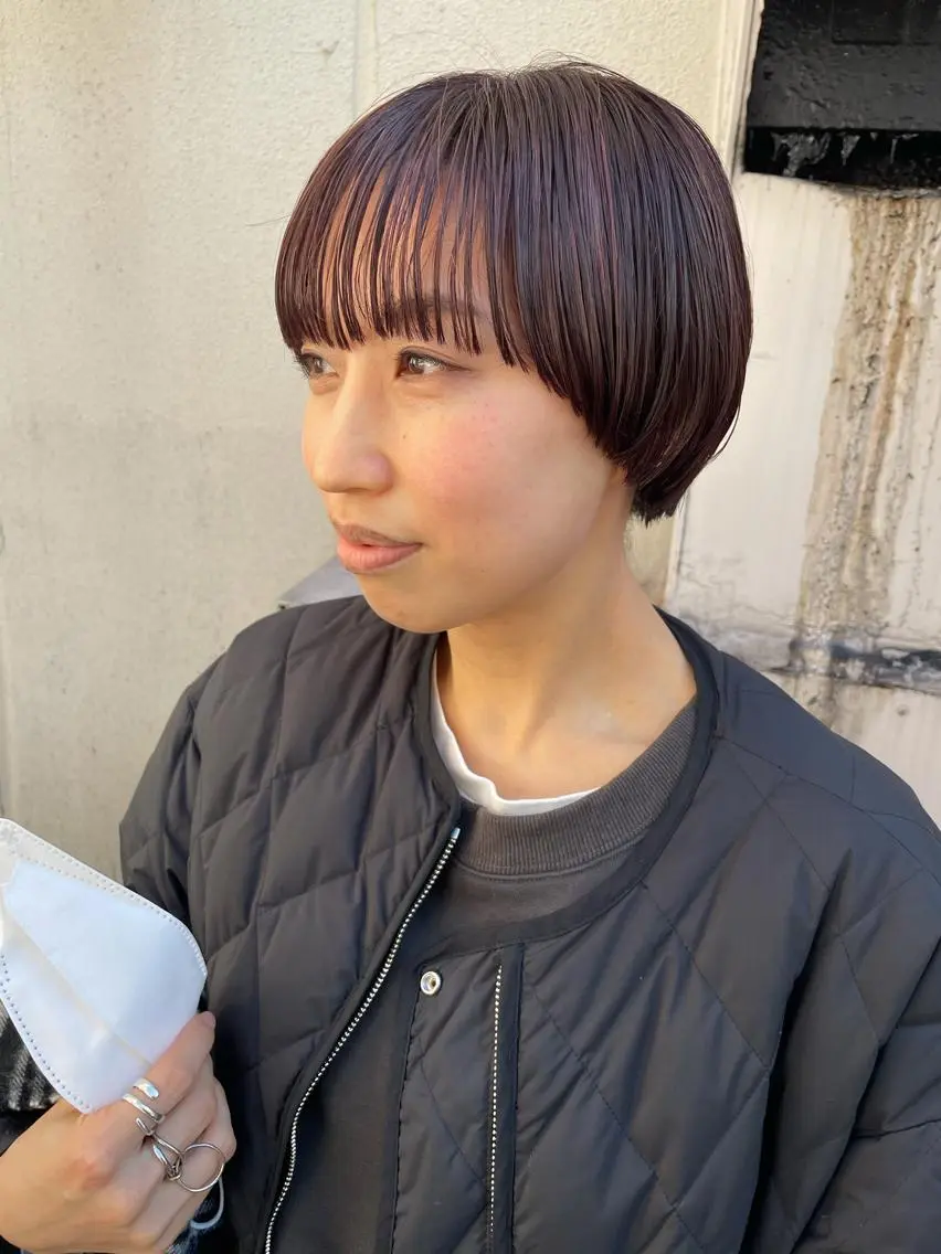 ショート ハイライト ショートヘア カット ヘアカラー トリートメント ayane⭐️ボブ・ ショート・パーマのヘアスタイル