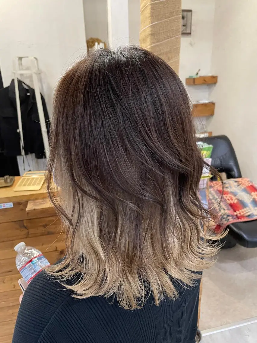 セミロング ヘアカラー Luuna hair loungeのヘアスタイル