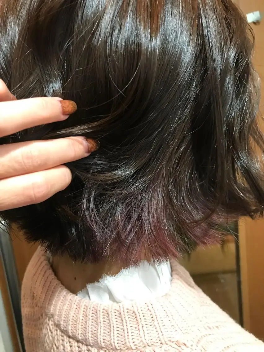 ミディアム カット ヘアカラー トリートメント 山本 みきのヘアスタイル