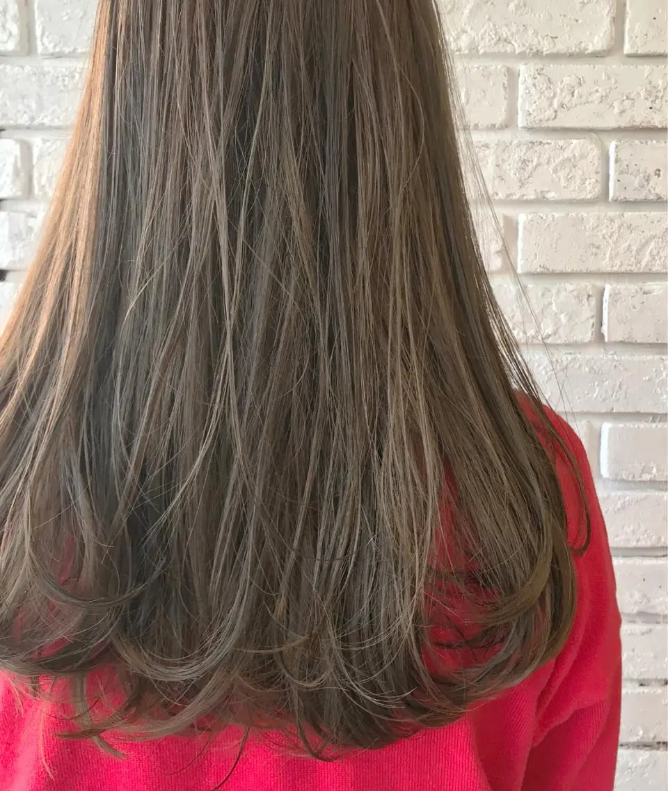 ロング カラー アディクシーカラー ハイライトカラー 外国人風カラー ハイライト カット ヘアカラー トリートメント 日比 貴大/ minim hairのヘアスタイル