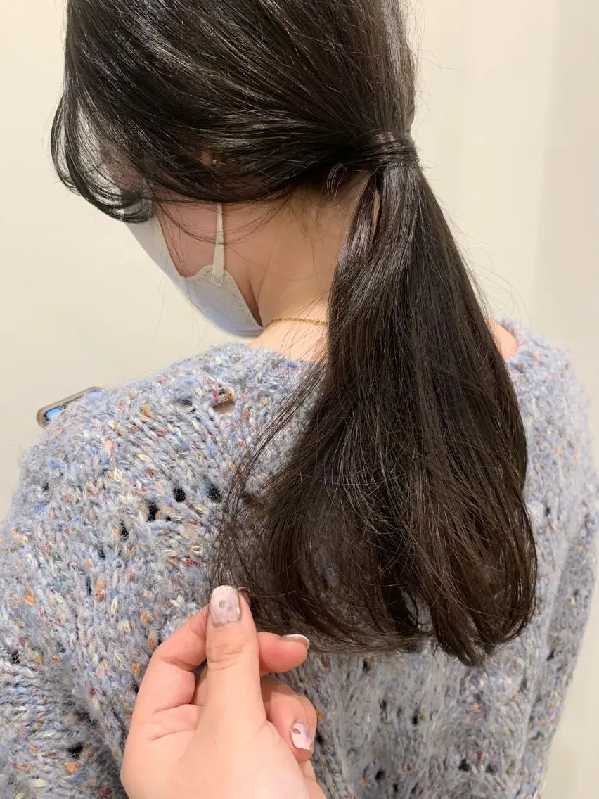 ロング 落合希 Olivebeigeのヘアスタイル