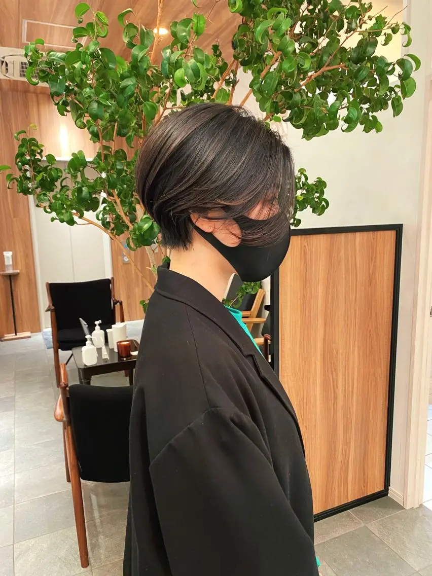 ショート カラー パーマ ショートヘア 🍃服部 雅哉🍃銀座◎のヘアスタイル