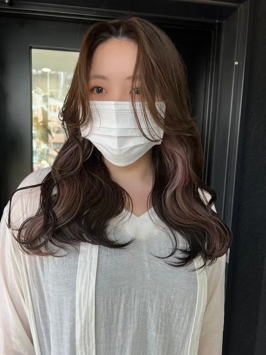 セミロング カラー 🎀ダブルカラー🎀 ♡Kanon♡のヘアスタイル