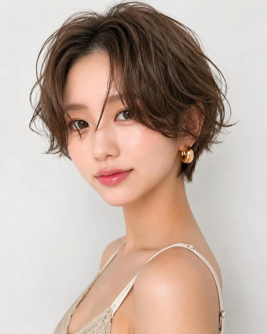 ショート パーマ カラー カット ヘアカラー パーマ ダメージレス コバヤシ　ヒロヒトのその他イメージ