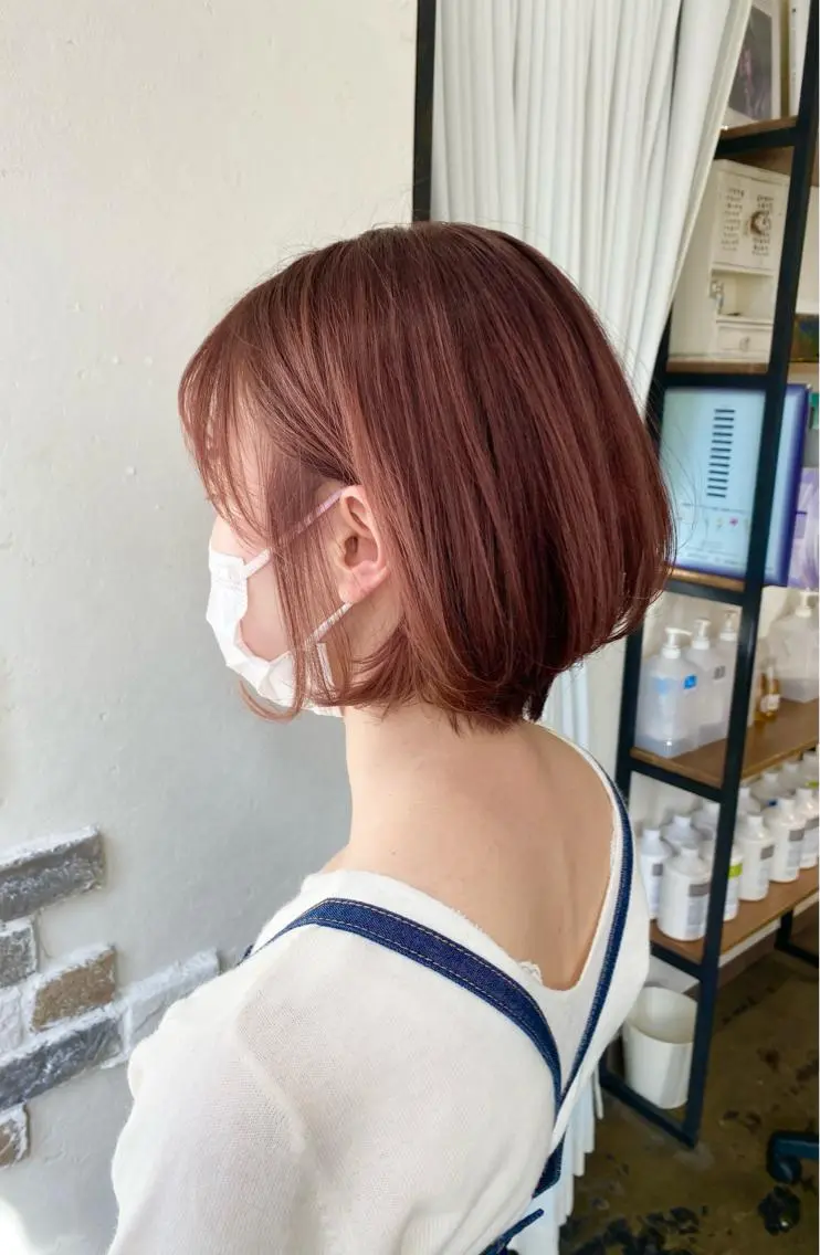 ショート カラー カット ヘアカラー トリートメント ショート 縮毛矯正 レイヤー🌿FUKUのヘアスタイル