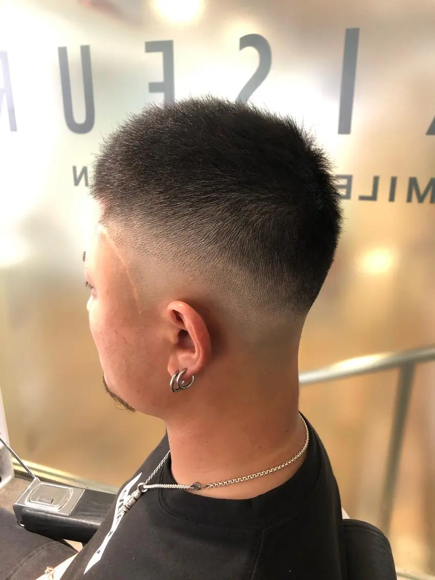 ショート メンズ フェードカット スキンフェード rilune matsuoのヘアスタイル