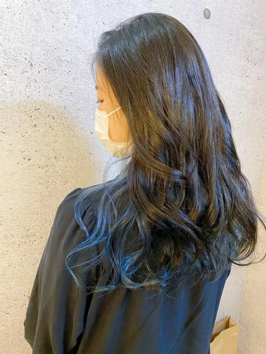 セミロング カラー カット ヘアカラー トリートメント 久保 敏之のヘアスタイル