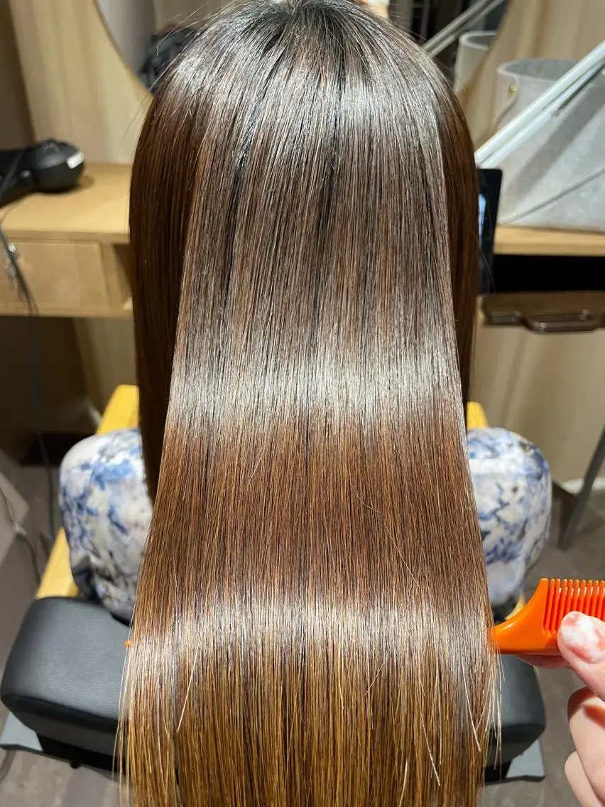 ロング 髪質改善 縮毛矯正 ✂️艶髪師 MAHO✂️のヘアスタイル