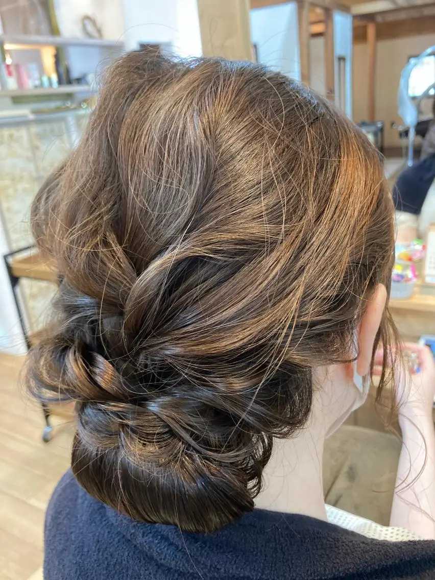 ヘアアレンジ 結婚式・ブライダル 林 エリのヘアスタイル