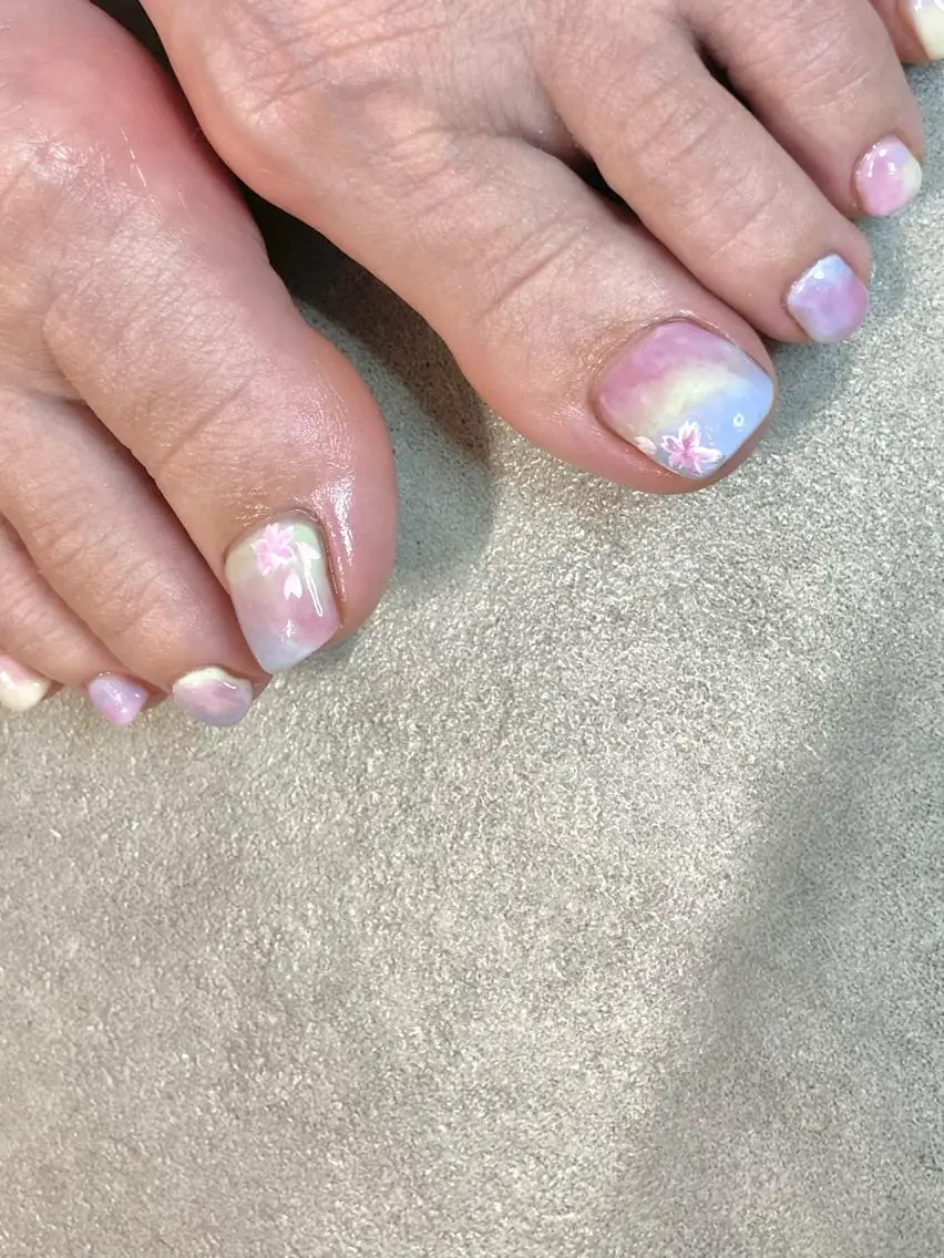 ネイル 桜ネイル パステルネイル salon de oct.のネイルデザイン