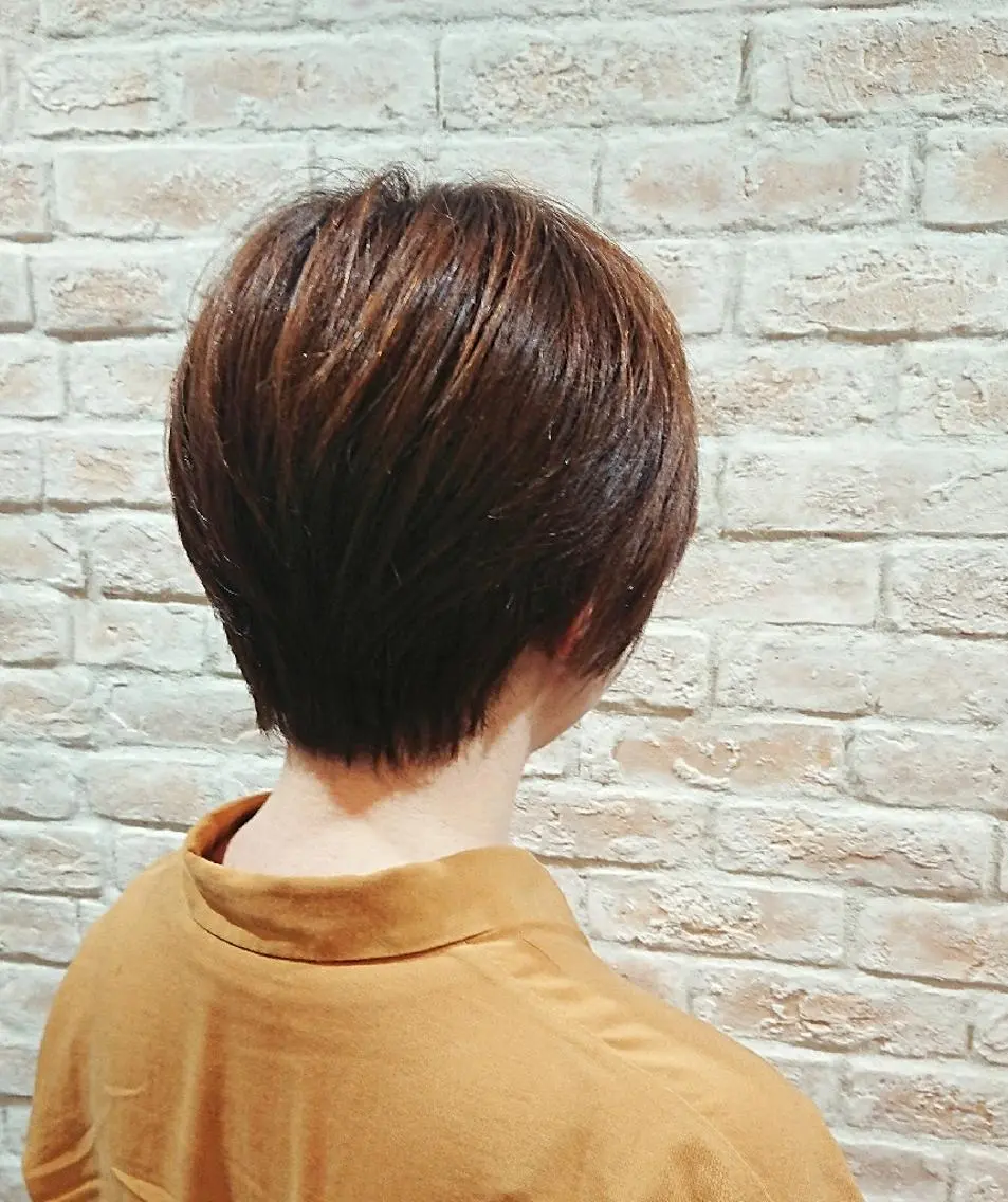 ショート カラー ショートヘア 赤松 摩美のヘアスタイル