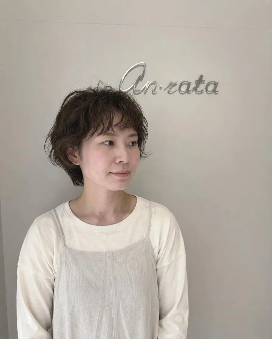 ショート カット ヘアカラー トリートメント an・rata/ プチプラ/和歌山市駅のヘアスタイル