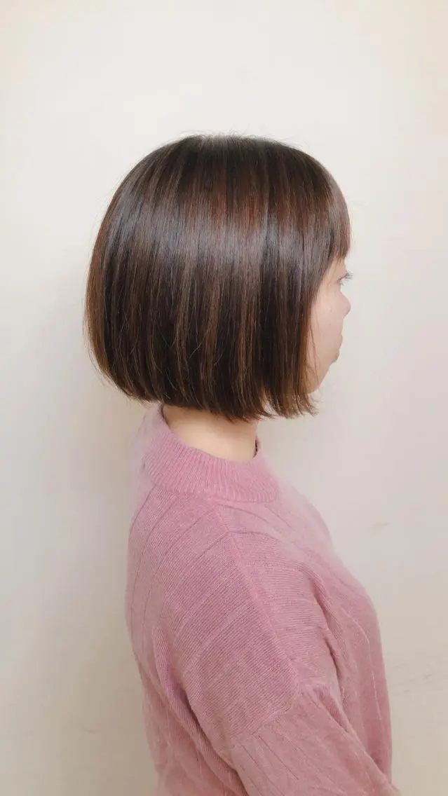 ショート ボブ 似合わせカット 杉野 凜のヘアスタイル