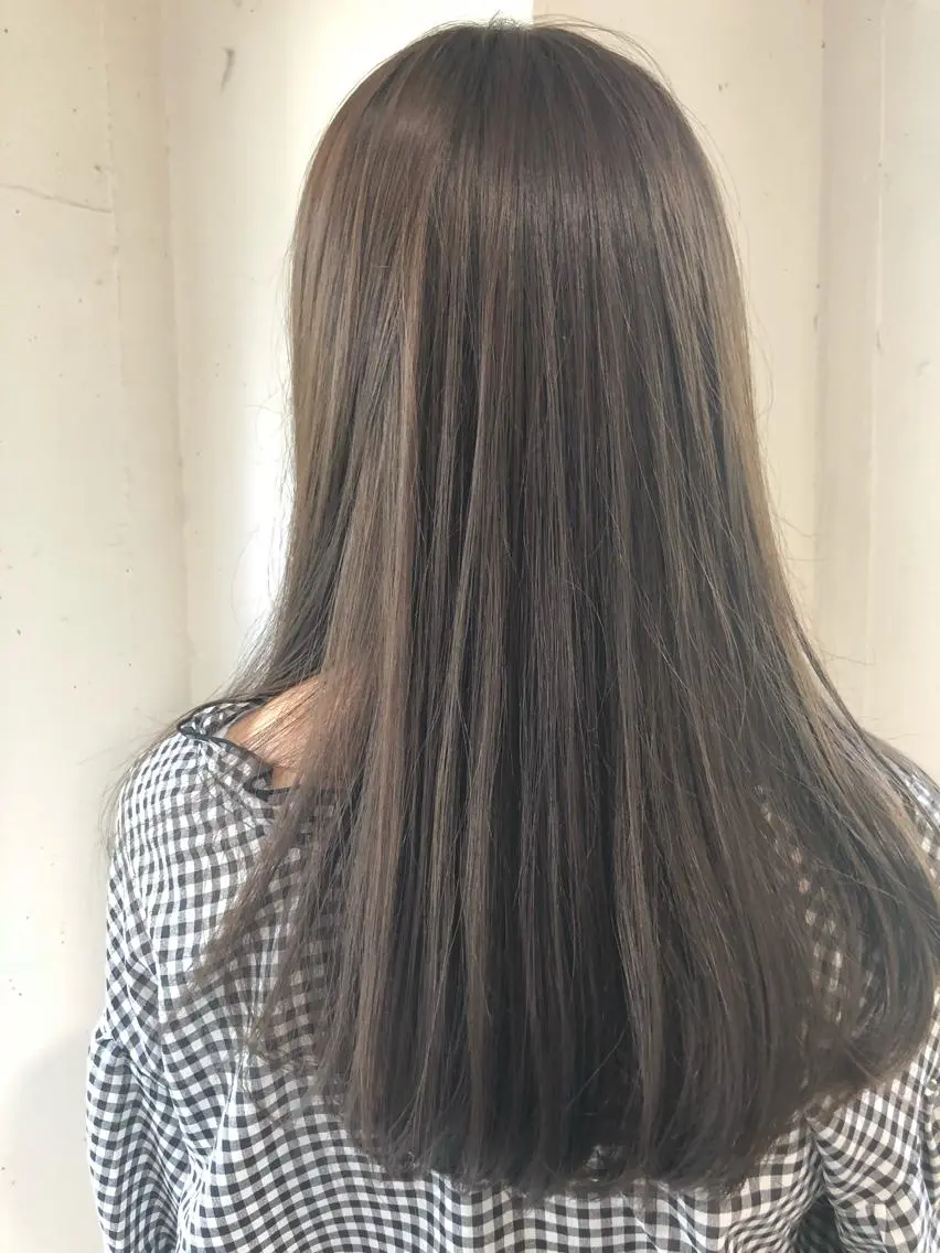 ロング カラー ヘアアレンジ 透明感カラー🤎 ゆりのヘアスタイル