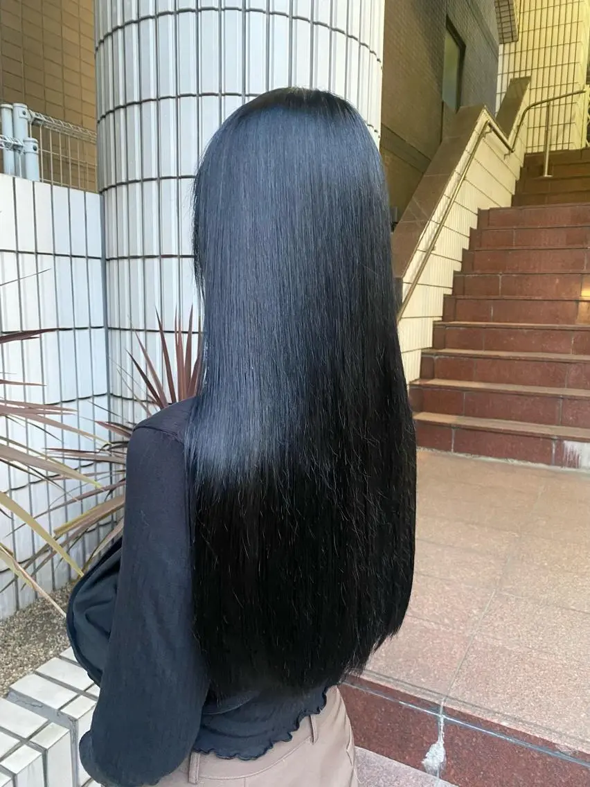 ロング カラー ブリーチ くせ毛 髪質改善 トリートメント ヘアカラー 縮毛矯正 6月NEWopen/ MINAMI🩶のヘアスタイル