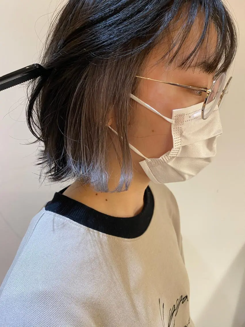 ショート カット ヘアカラー 大内田 凌馬のヘアスタイル