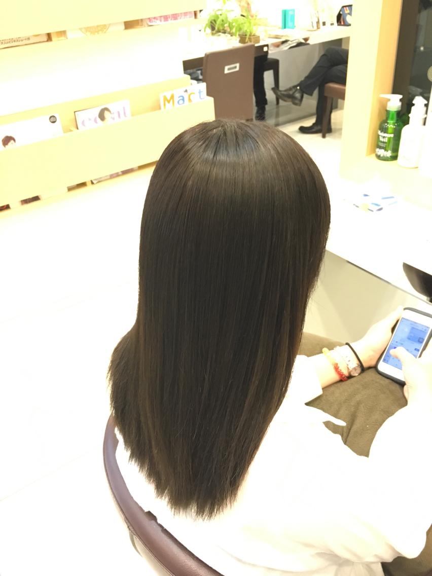 ロング 縮毛矯正 植田 敬太のヘアスタイル