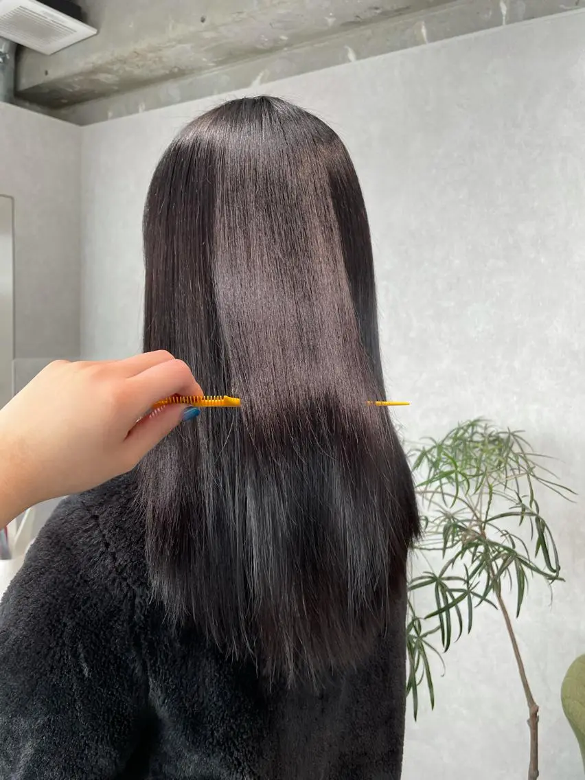 ロング カラー ヘアカラー トリートメント ナチュラル透明感🌱 小山美樹子のヘアスタイル