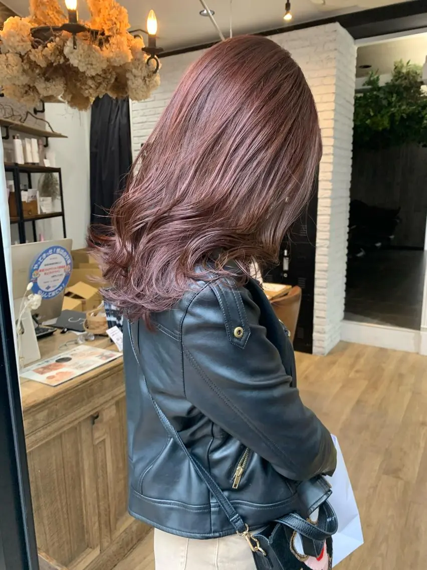 ロング カラー ブリーチ ブリーチなしカラー ヘアカラー レイヤー/顔周り /AKARIのヘアスタイル