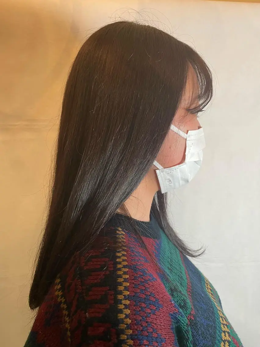 カラー ブリーチ ブリーチなしカラー 隅内 桃香のヘアスタイル