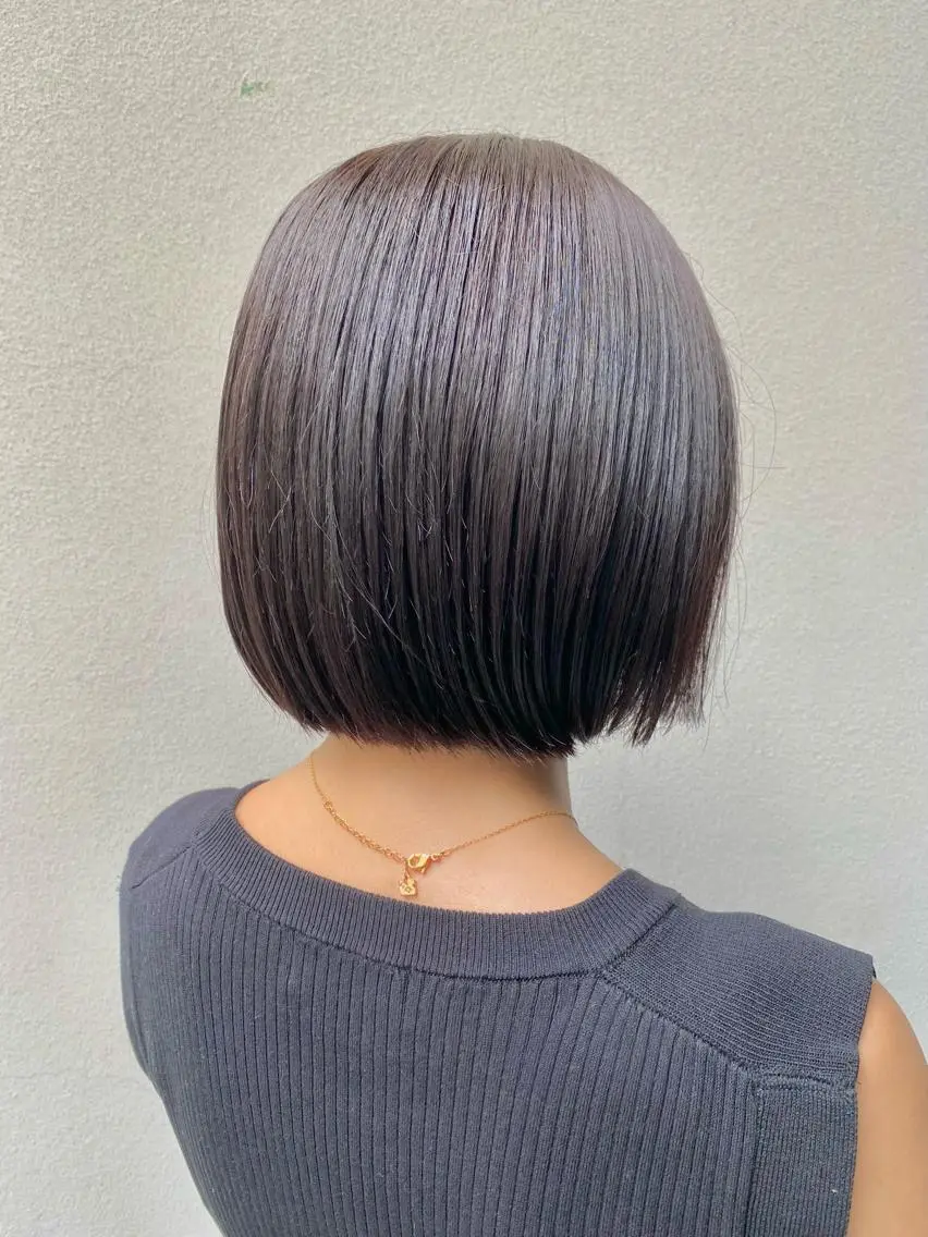 ショート カラー ショートボブ ボブ ショートヘア カット ヘアカラー トリートメント ボブ/縮毛矯正/ レイヤー/塚田のヘアスタイル