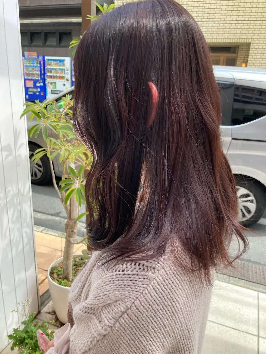 セミロング カラー カット ヘアカラー トリートメント KOBAYASHI TEPPEIのヘアスタイル