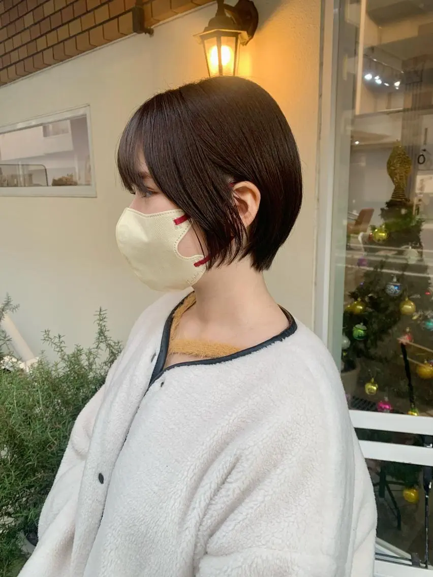 ショート カラー カット ヘアカラー トリートメント 田中 優衣のヘアスタイル