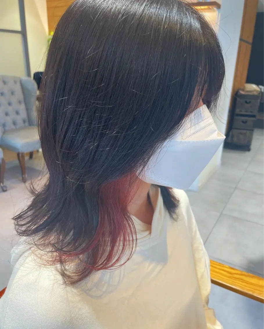 ミディアム カラー カット ヘアカラー トリートメント ヘッドスパ NATSUMI AR.MARAのヘアスタイル