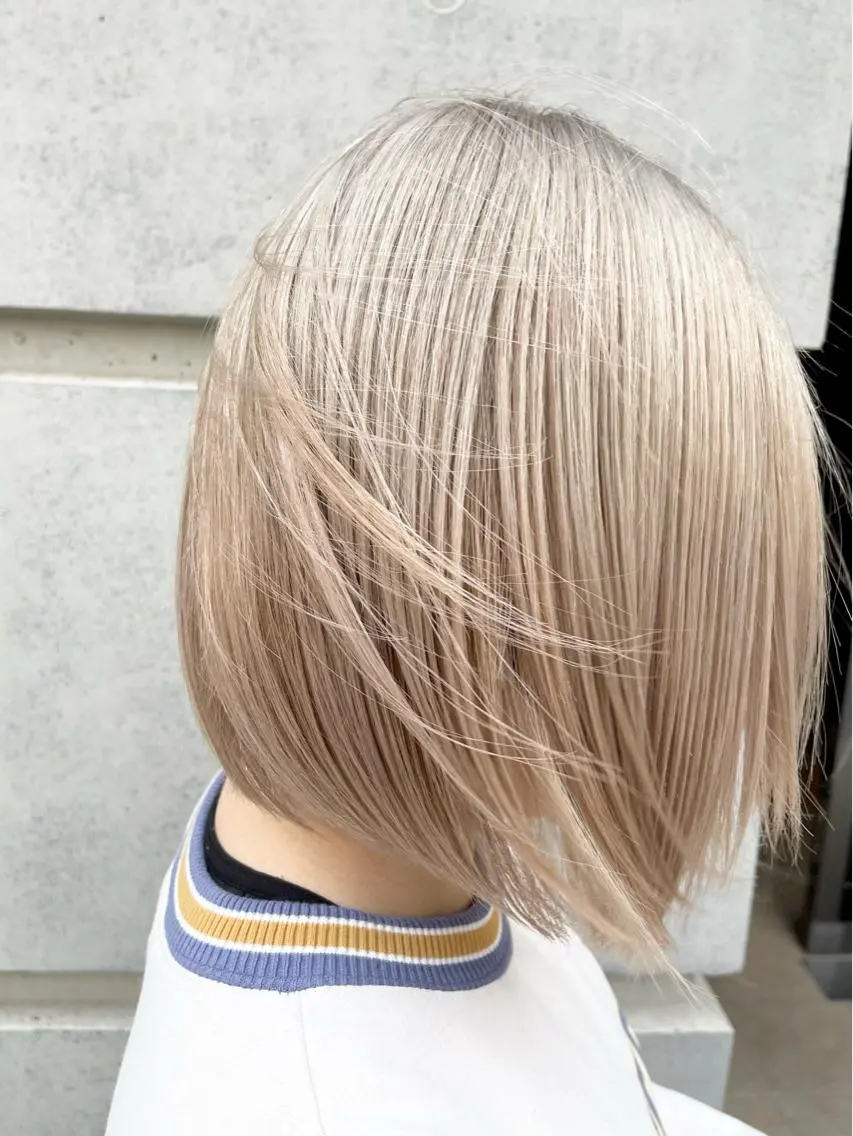 ミディアム カラー ボブ指名No.1 🌼chidaのヘアスタイル