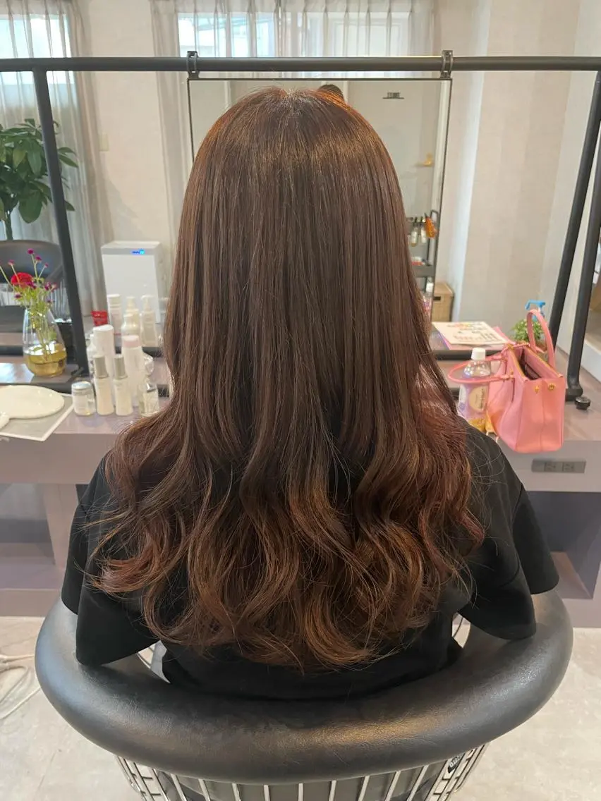 ロング カラー コテマキパーマ/ ayaka☁️のヘアスタイル