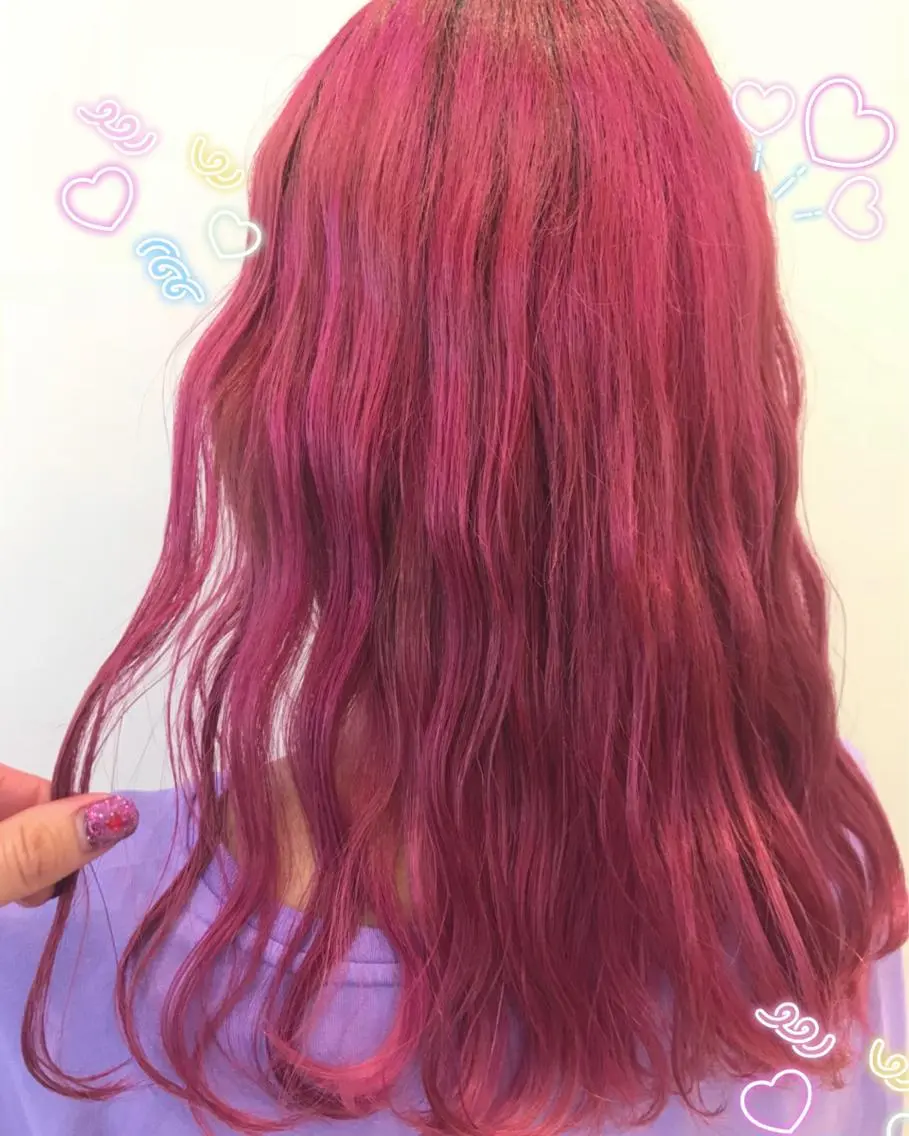 カラー ピンクカラー 新宿駅近♡個室 ♡関口三都季🌜のヘアスタイル