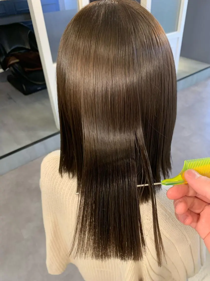 セミロング カット 縮毛矯正 トリートメント 🍋似合わせ✖️ ショートヘア🍋早田のヘアスタイル