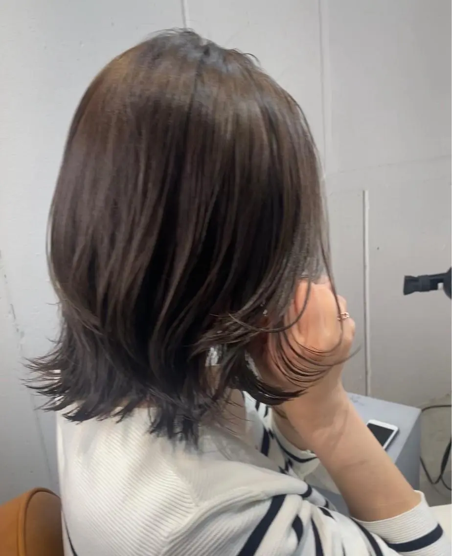 ミディアム 似合わせレイヤー 阿波座/ふじむらのヘアスタイル