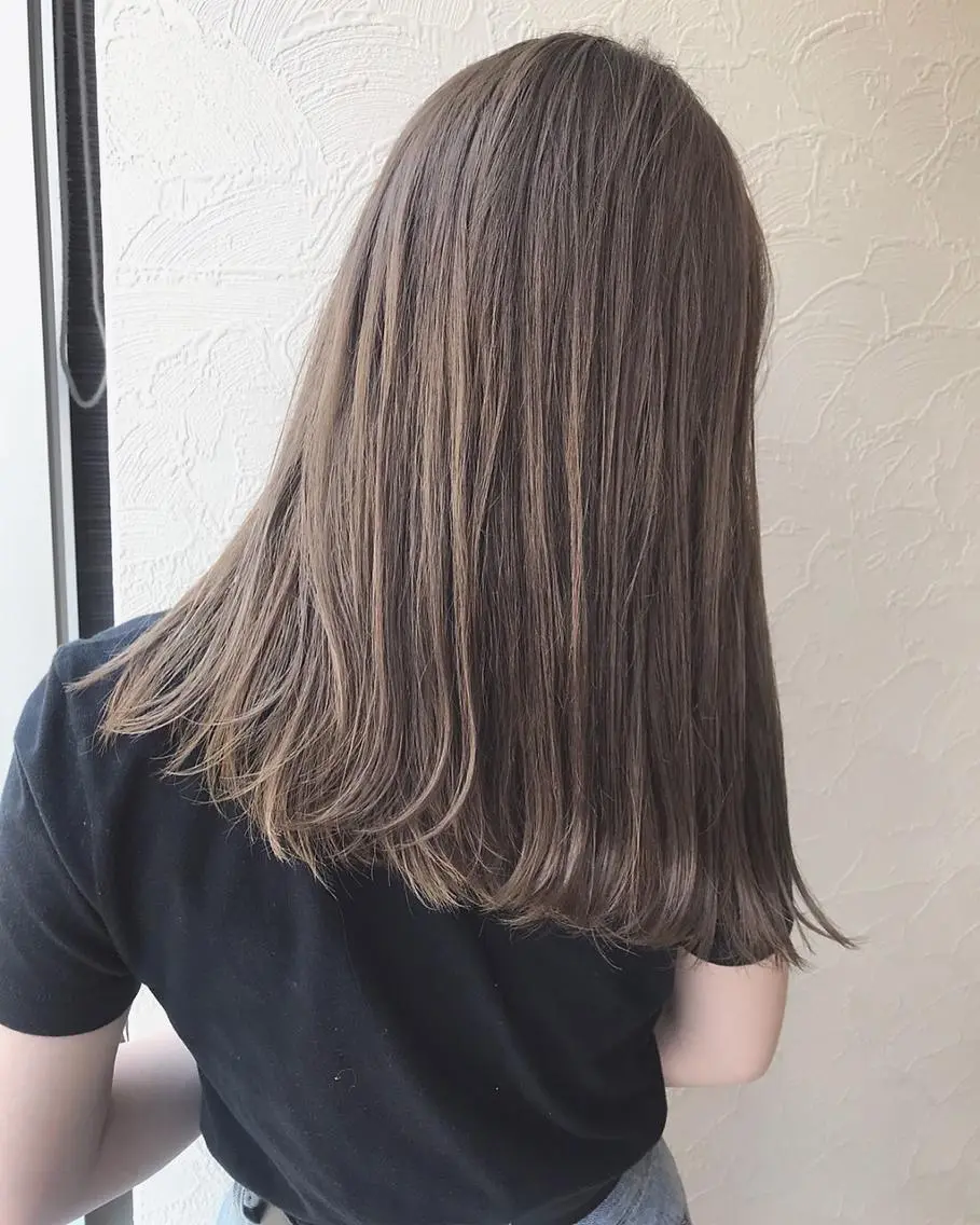 ミディアム カラー 能隅あいかFLEAR 口コミ⭐️5.0⭐️のヘアスタイル