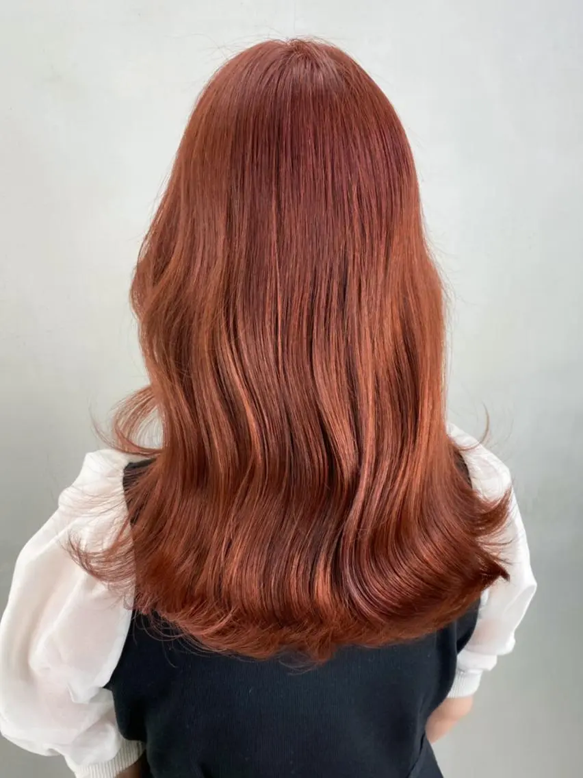 セミロング パーマ カラー ヘアアレンジ ベージュカラー ダブルカラー ピンクカラー ピンクベージュ ITbyALBUM 八王子店のヘアスタイル