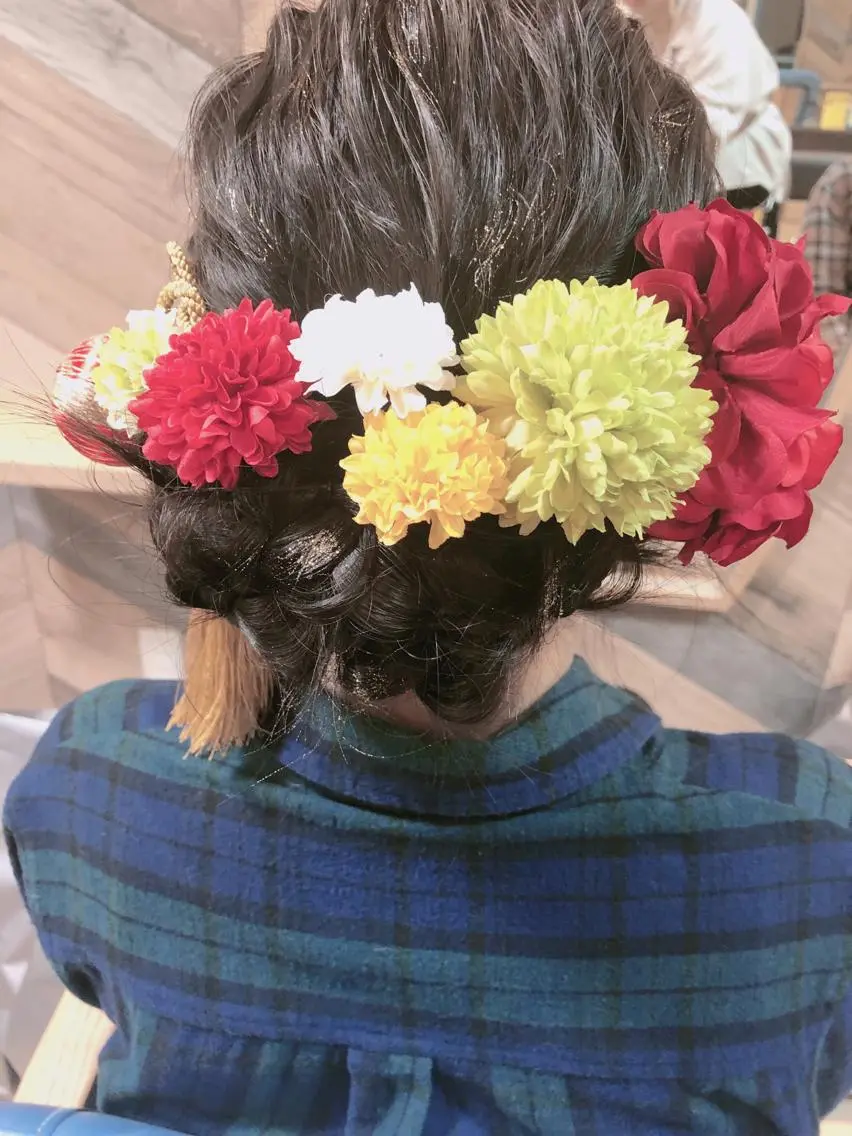 ヘアアレンジ 卒業式のヘアスタイル 韓国hair ·͜· watanabeのヘアスタイル
