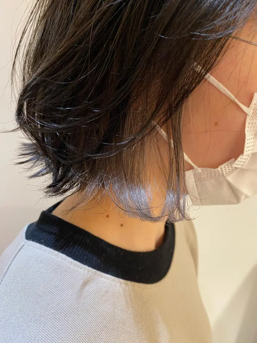 ショート カット ヘアカラー 大内田 凌馬のヘアスタイル