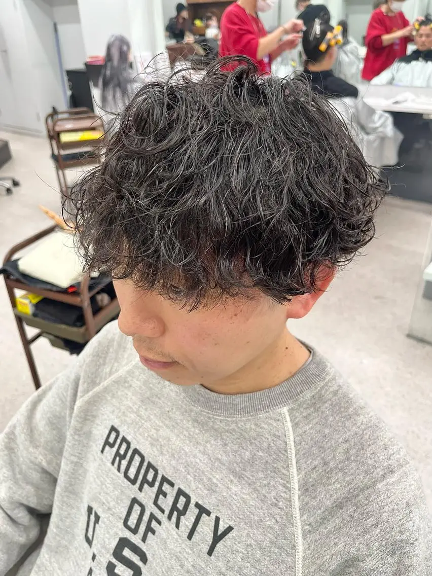 パーマ メンズ カット パーマ 🍐シャドウパーマ メンズ特化/守岡🍐のヘアスタイル