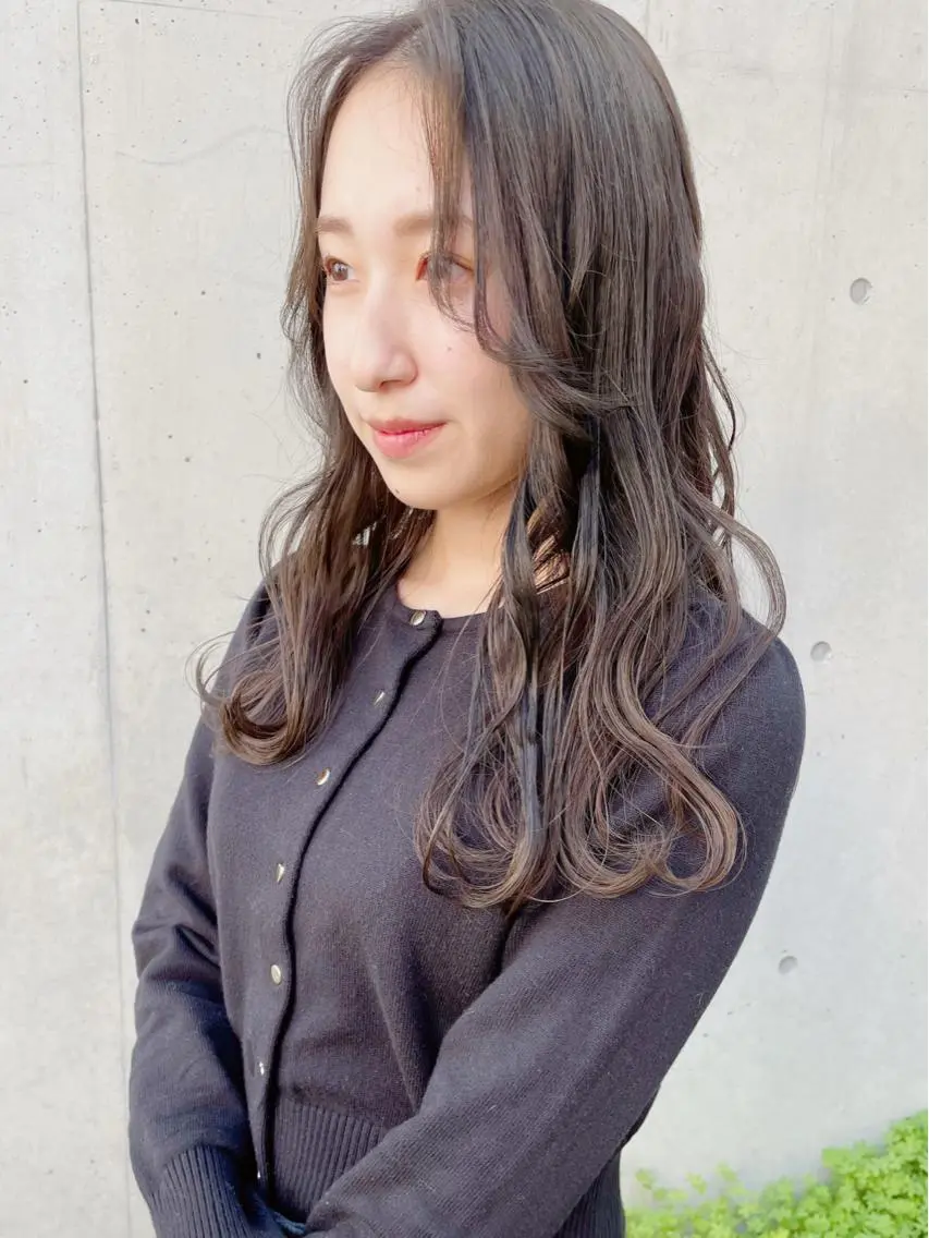 ロング アッシュ ロング カット ヘアカラー トリートメント 【ボブ/個室サロン】 癒し空間mimuraのヘアスタイル