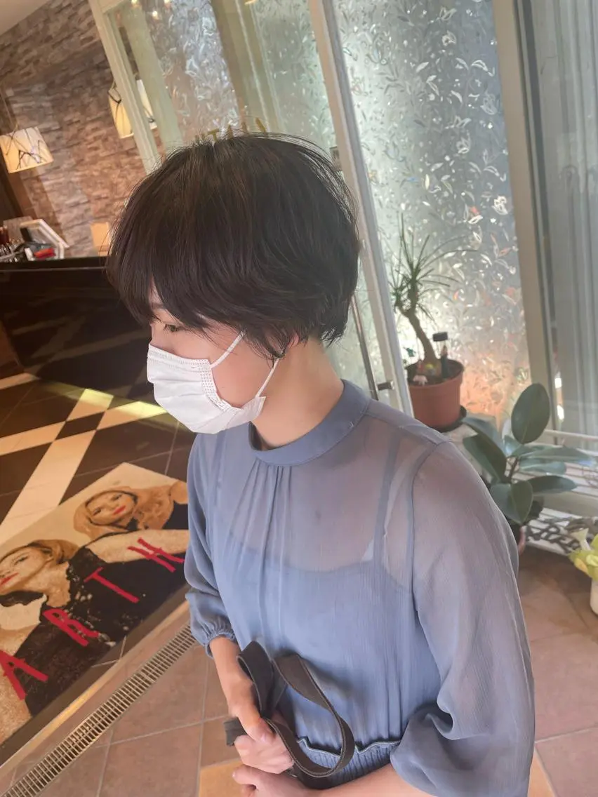 ショート 似合わせカット ショートヘア カット トリートメント 佐々木 麻純のヘアスタイル